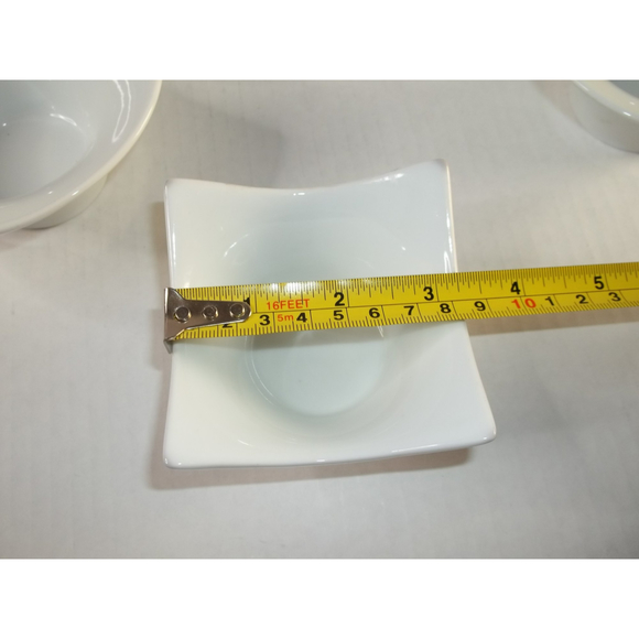 Pier 1 Import White Porcelain Tasting Sampling Condiment Party Bowls Set of 5 - Picture 8 of 9
